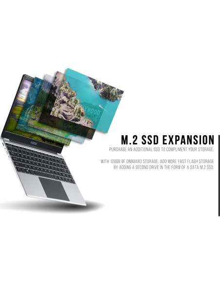 Laptop Fusion5 T90B+ Pro 14.1" Full HD 128GB 4GB RAM