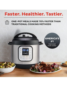 Olla de Presión Eléctrica Instant Pot Duo 6L 7 en 1 2