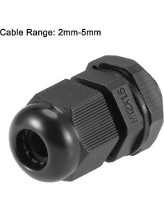 Conectores de Cable M12x1.5 uxcell 20pcs Nylon Impermeables 2