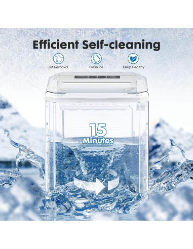 Máquina de Hielo OLIXIS 9 Cubos en 6 Min, Autolimpiante
