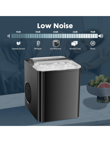 Máquina de Hielo OLIXIS 9 Cubos en 6 Min, Autolimpiante