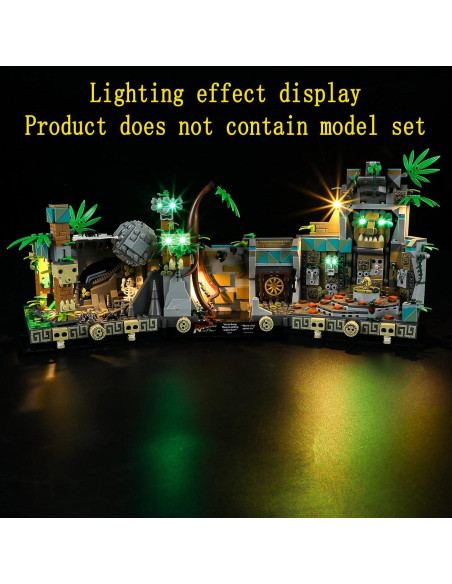 Kit de Luz LED GEAMENT para Templo de Lego Indiana Jones