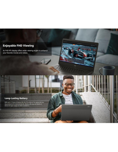 Acer Chromebook Plus 514 - 14" Táctil - 8GB RAM - 256GB SSD