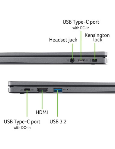 Acer Chromebook Plus 514 - 14" Táctil - 8GB RAM - 256GB SSD
