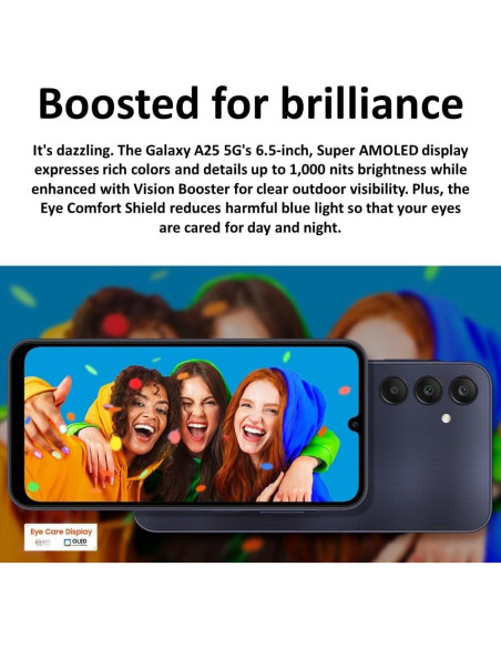 Samsung Galaxy A25 5G, 256GB, 8GB RAM, Dual SIM, Negro