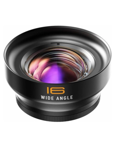 Lente Adicional Profesional 16mm Gran Angular para Móviles