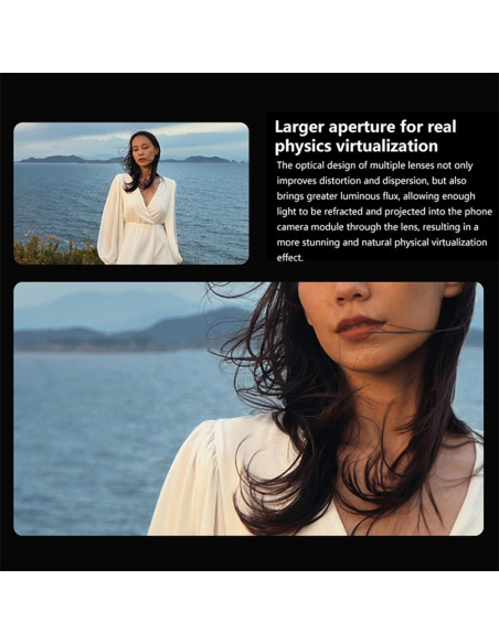 Lente Adicional Profesional 16mm Gran Angular para Móviles