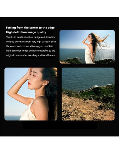Lente Adicional Profesional 16mm Gran Angular para Móviles