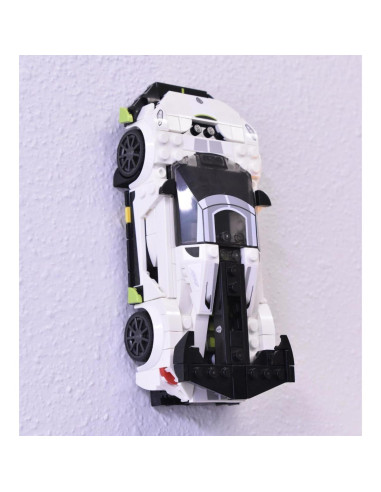 Soporte de Pared para Autos Lego Speed Champions - Negro - 10 Pzas
