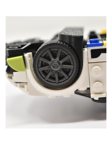 Soporte de Pared para Autos Lego Speed Champions - Negro - 10 Pzas