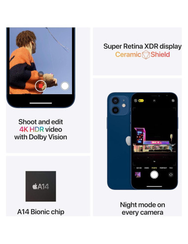 iPhone 12 Apple 128GB Rojo + Plan Inalámbrico Ilimitado