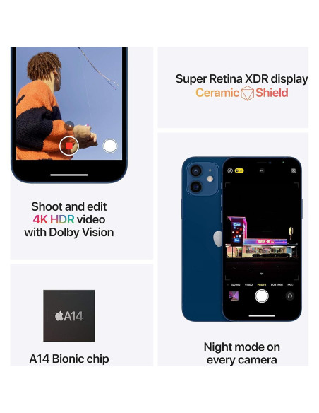 iPhone 12 Apple 128GB Rojo + Plan Inalámbrico Ilimitado