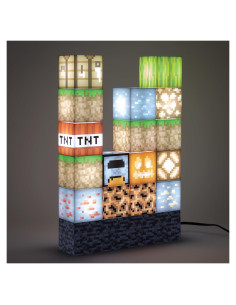 Luz Nocturna de Bloque de Construcción Minecraft Paladone 16x16cm