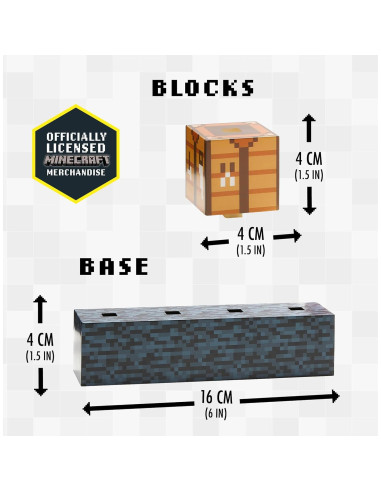 Luz Nocturna de Bloque de Construcción Minecraft Paladone 16x16cm