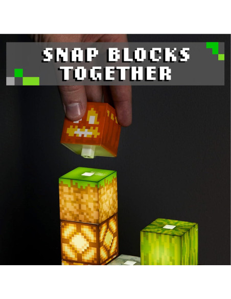 Luz Nocturna de Bloque de Construcción Minecraft Paladone 16x16cm