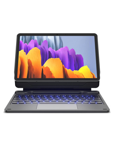 Funda teclado Dexnor para Galaxy Tab S9 FE 10.9" - Negro