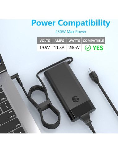 Cargador de Laptop 230W HP Omen 15 16 Victus Adaptador