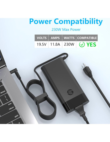 Cargador de Laptop 230W HP Omen 15 16 Victus Adaptador