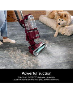 Aspiradora vertical Shark DETECT Lift-Away 0.70L Burdeos 2
