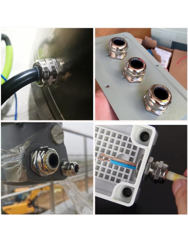 Abrazadera de Cable de Acero Inoxidable Impermeable 4-8mm 2pcs