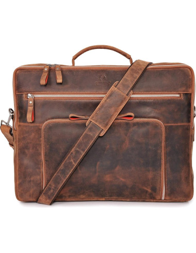 DONBOLSO Bolsa para Laptop San Francisco 43 cm Cuero Marrón