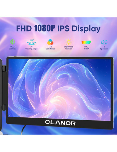 Extensor de Pantalla Doble S3 14'' FHD para Laptop 13-17''