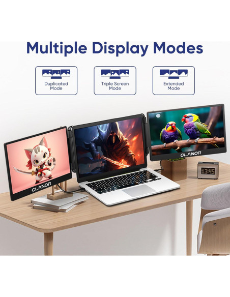 Extensor de Pantalla Doble S3 14'' FHD para Laptop 13-17''