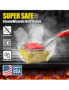 Cepillo para Parrilla GRILLART BTS-06 Sin Cerda 263g 2