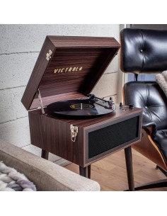 Tocadiscos Bluetooth Victrola Liberty 5-en-1 Espresso 2