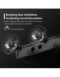 Reproductor de Vinilo TANLANIN TE-2018BLK Bluetooth 3 Velocidades 2