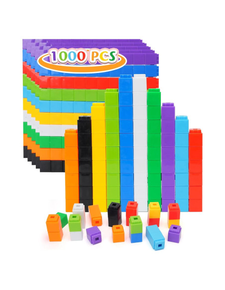 1000 Cubos Enlazables de Matemáticas STEM para Niños - Yiwu