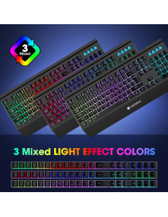 Combo Teclado y Ratón KOORUI GKM01 Retroiluminado 3200 DPI 2