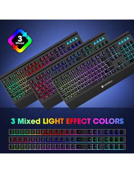 Combo Teclado y Ratón KOORUI GKM01 Retroiluminado 3200 DPI