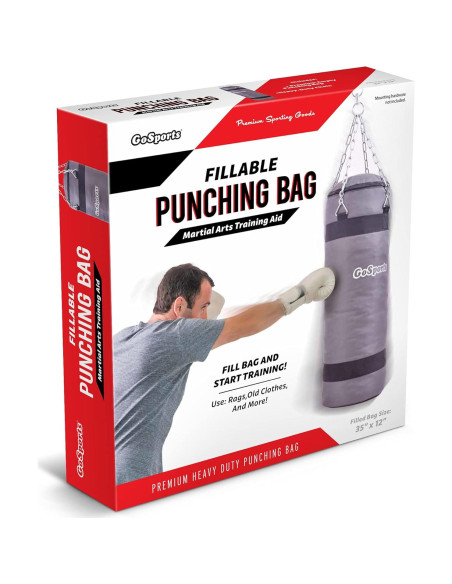 Bolsa de Boxeo Rellenable GoSports 88,9x30,5cm para MMA