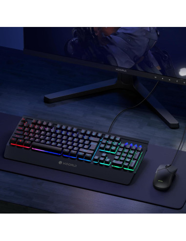 Combo Teclado y Ratón KOORUI GKM01 Retroiluminado 3200 DPI