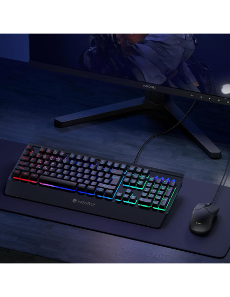 Combo Teclado y Ratón KOORUI GKM01 Retroiluminado 3200 DPI