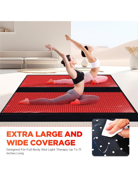 Almohadilla de Luz Roja ADVARAYS 2560 LEDs 180x79cm