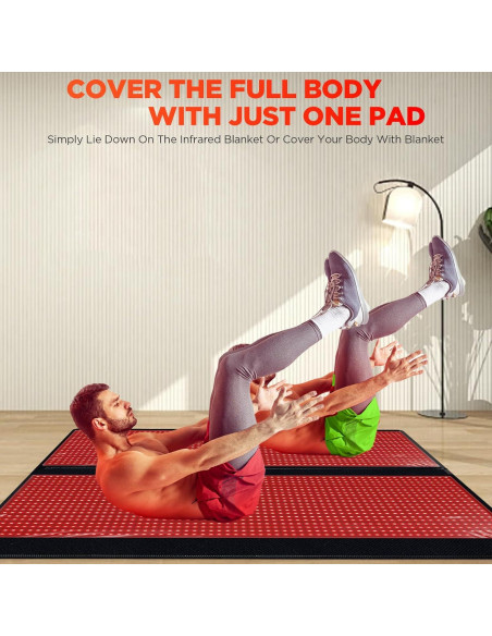 Almohadilla de Luz Roja ADVARAYS 2560 LEDs 180x79cm