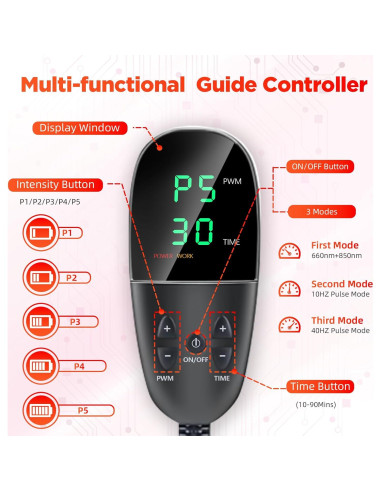 Almohadilla de Luz Roja ADVARAYS 2560 LEDs 180x79cm