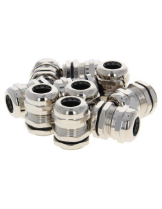 Conectores de Cable M20 Fielect 10 Piezas Metal A Prueba de Agua