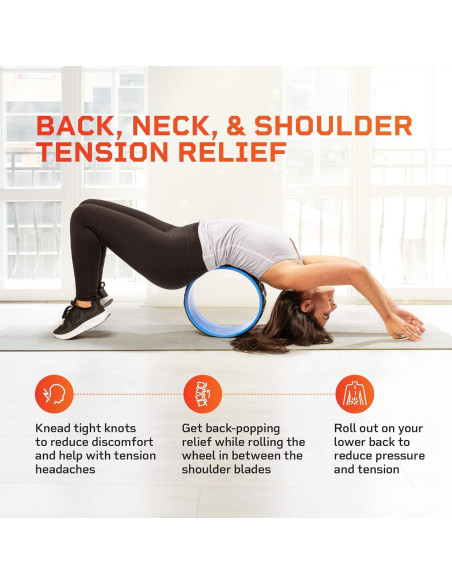 Juego de Ruedas de Yoga LifePro Swirl - Alivio Espalda y Cuello