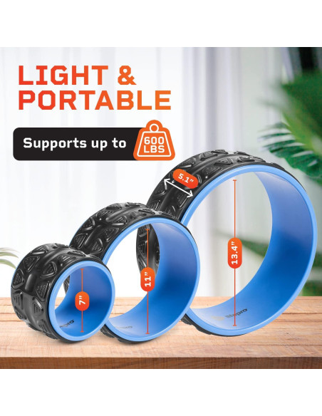 Juego de Ruedas de Yoga LifePro Swirl - Alivio Espalda y Cuello