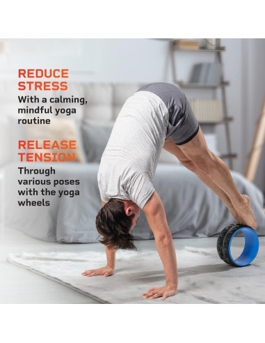 Juego de Ruedas de Yoga LifePro Swirl - Alivio Espalda y Cuello