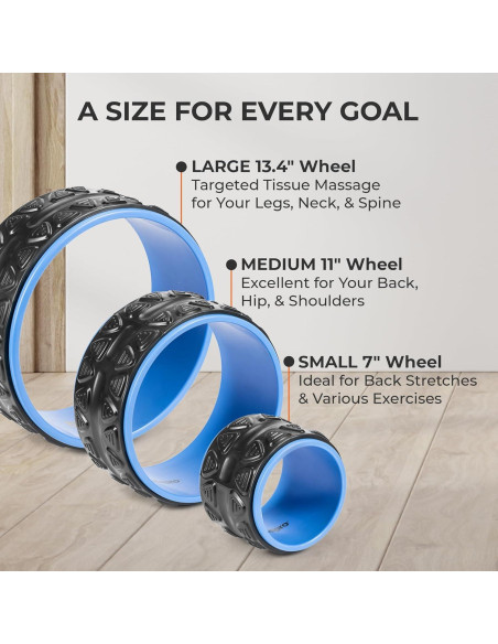 Juego de Ruedas de Yoga LifePro Swirl - Alivio Espalda y Cuello