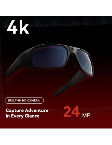Gafas de Cámara OhO sunshine 4K 512GB UV400 para Deportes
