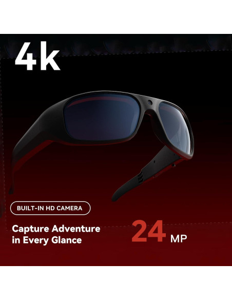 Gafas de Cámara OhO sunshine 4K 512GB UV400 para Deportes