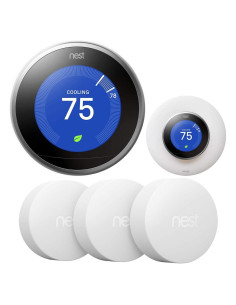 Termostato Inteligente Google Nest 3ra Generación + 3 Sensores