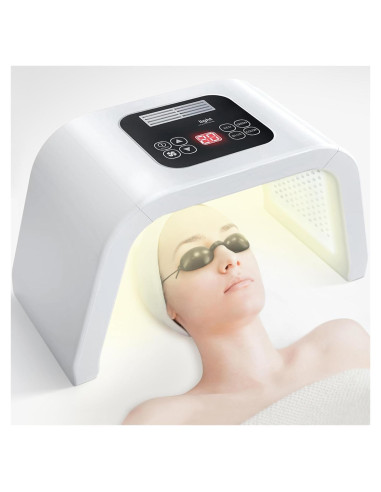 Máscara LED Terapia de Luz Roja 7 Colores JY-A025 34.7x24.6cm