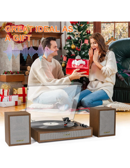 Reproductor de Vinilo TANLANIN TE-2028-TAN Bluetooth 33/45/78 RPM