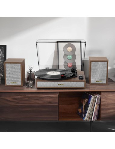 Reproductor de Vinilo TANLANIN TE-2028-TAN Bluetooth 33/45/78 RPM